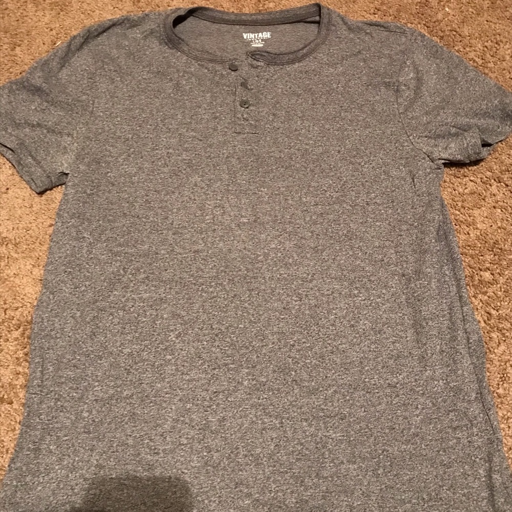 Grey t shirt with buttons